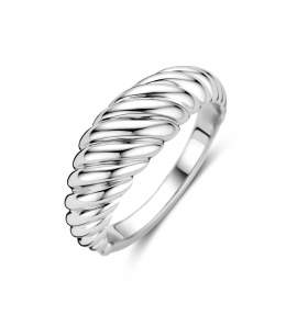 Zilver ring gedraaid - 3242163