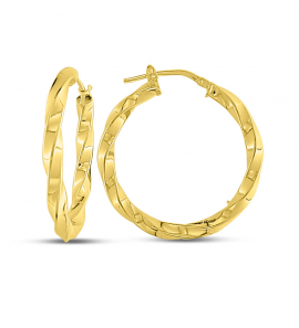 MY iMenso Creoli earring "Girella 30mm" (925/1Mgold-plated) - 3242229