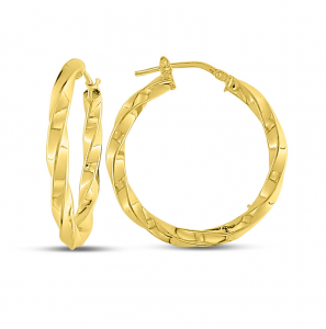 MY iMenso Creoli earring "Girella 30mm" (925/1Mgold-plated) - 3242229