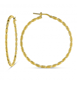 MY iMenso Creoli earring "Perline 45mm" (925/1Mgold-plated) - 3242230