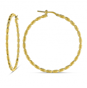 MY iMenso Creoli earring "Perline 45mm" (925/1Mgold-plated) - 3242230