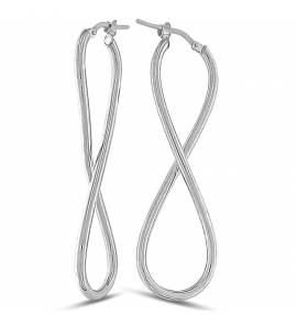 MY iMenso Creoli earring "Infinito 50mm" (925/rhod-plated) - 3242231