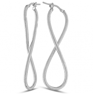 MY iMenso Creoli earring "Infinito 50mm" (925/rhod-plated) - 3242231
