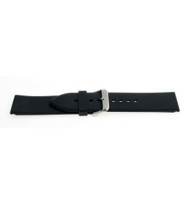 Bear horlogeband kunststof PU zwart 24 mm - 3242236