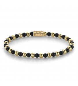 Mix Black Madonna - 18 ct yellow gold ionplated - 4mm XS - 3242341