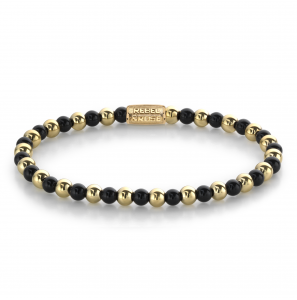 Mix Black Madonna - 18 ct yellow gold ionplated - 4mm XS - 3242341