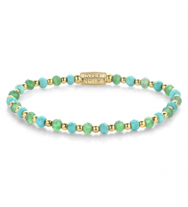 Blue Green Adventure - 18 ct yellow gold ionplated - 4mm XS - 3242362