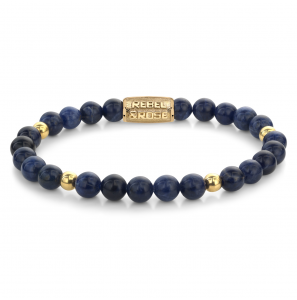 Midnight Blue - 18 ct yellow gold ionplated - 6mm XS - 3242384