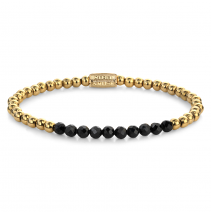 Black Glam Rocks meet Yellow Gold - 4mm XS - 3242391