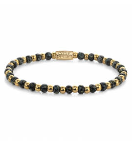 Mix Glass Rocks Black Leopard Gold - 4mm XS - 3242402
