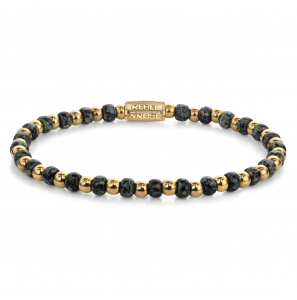 Mix Glass Rocks Black Leopard Gold - 4mm XS - 3242402