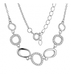 MY iMenso ODM "Fantasy Oval" pendant + chain (925/rhod-plated) - 3242471