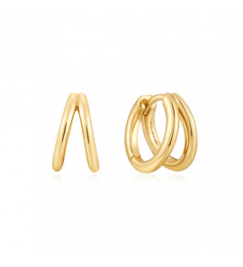 GOLD DOUBLE HUGGIES - 8,5MM - 3242474