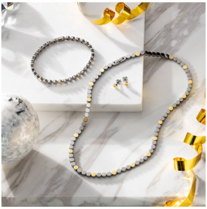 Boccia titanium collier ronde schakels - 3242478