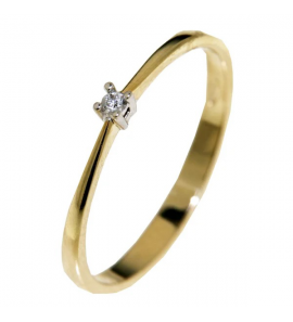 Goud dames ring met 0.025 crt. WE-SI - 3242496