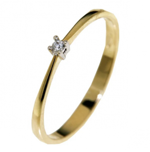 Goud dames ring met 0.025 crt. WE-SI - 3242496