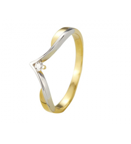 Goud dames ring met 0.03 crt. WE-SI - 3242497