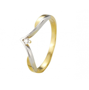 Goud dames ring met 0.03 crt. WE-SI - 3242497
