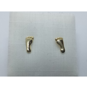 Goud oorknop "voetje" - 3242516