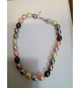 Imitatie parel collier div. kleuren  45 cm - 3242530