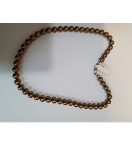 Parel collier perlmuttkern brons 45 cm - 3242532