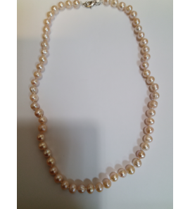 Parel collier zoetwater lavendel 45 cm - 3242535
