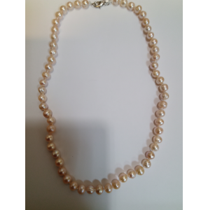 Parel collier zoetwater lavendel 45 cm - 3242535