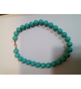Collier perlmuttcern turq. 14 mm - 3242542