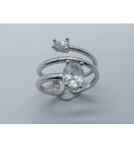 Zilver dames ring - 3242551
