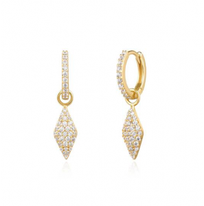 ANIA HAIE DUSK DIVAS - ZILVER / 14KT GP - ZIRKONIA - 3242613