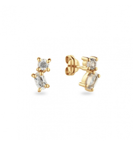 JACKIE FESTIVE SPARKLING STUDS - 1CM - 585 - 3242626