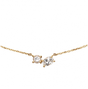 JACKIE FESTIVE SPARKLING NECKLACE - 40/42.5/45CM - 585 - 3242627
