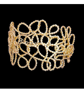 Sanjoya Marrakech armband handgemaakt geel verguld - 3242650