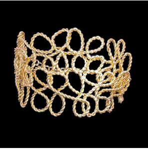 Sanjoya Marrakech armband handgemaakt geel verguld - 3242650