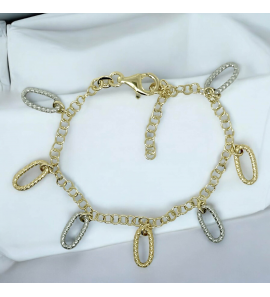 Sanjoya Budapest armband met twee kleurige hangertjes - 3242658