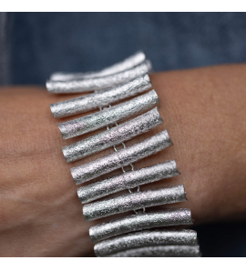 Sanjoya Riga staafjes armband mat gediamanteerd - 3242693