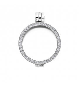 MY iMenso Mezza (24mm) insignia 925/rhod-plated medallion with cz. - 3250050