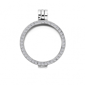 MY iMenso Mezza (24mm) insignia 925/rhod-plated medallion with cz. - 3250050