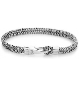 Rebel & Rose zilver 925 bracelet Double Hooked Small M - 3250069