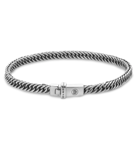 Rebel & Rose zilver 925 bracelet Small Link 4 mm M - 3250070