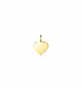 ZINZI Gold 14 krt gouden hanger met glanzend hartje van 8mm ZGH363-8 - 3250082
