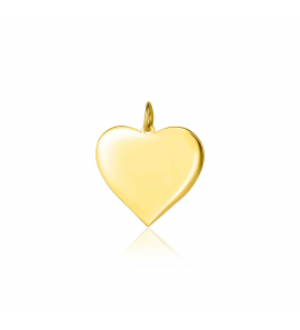 ZINZI Gold 14 krt gouden hanger met glanzend hartje van 14mm ZGH363-14 - 3250085