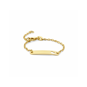 9k graveerarmband hartje plaat 4,0 mm - 144