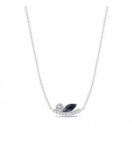 Spark BRINDILLE Necklace Graphite, Crystal - 3250225