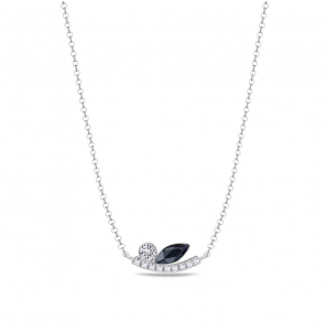 Spark BRINDILLE Necklace Graphite, Crystal - 3250225