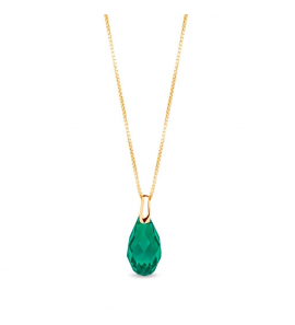 Spark BRIOLETTE Necklace gilded Majestic Green - 3250226