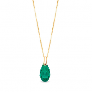 Spark BRIOLETTE Necklace gilded Majestic Green - 3250226