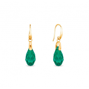 Spark BRIOLETTE Earrings gilded Majestic Green - 3250229
