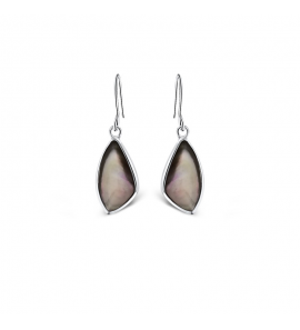 MY iMenso Eterno "Michelina black MOP" earrings (925/rhod-plated) - 3250237
