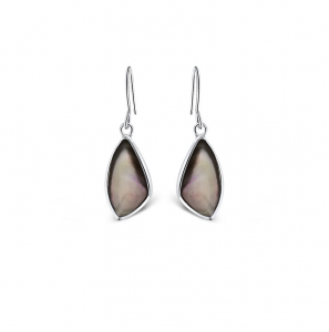 MY iMenso Eterno "Michelina black MOP" earrings (925/rhod-plated) - 3250237